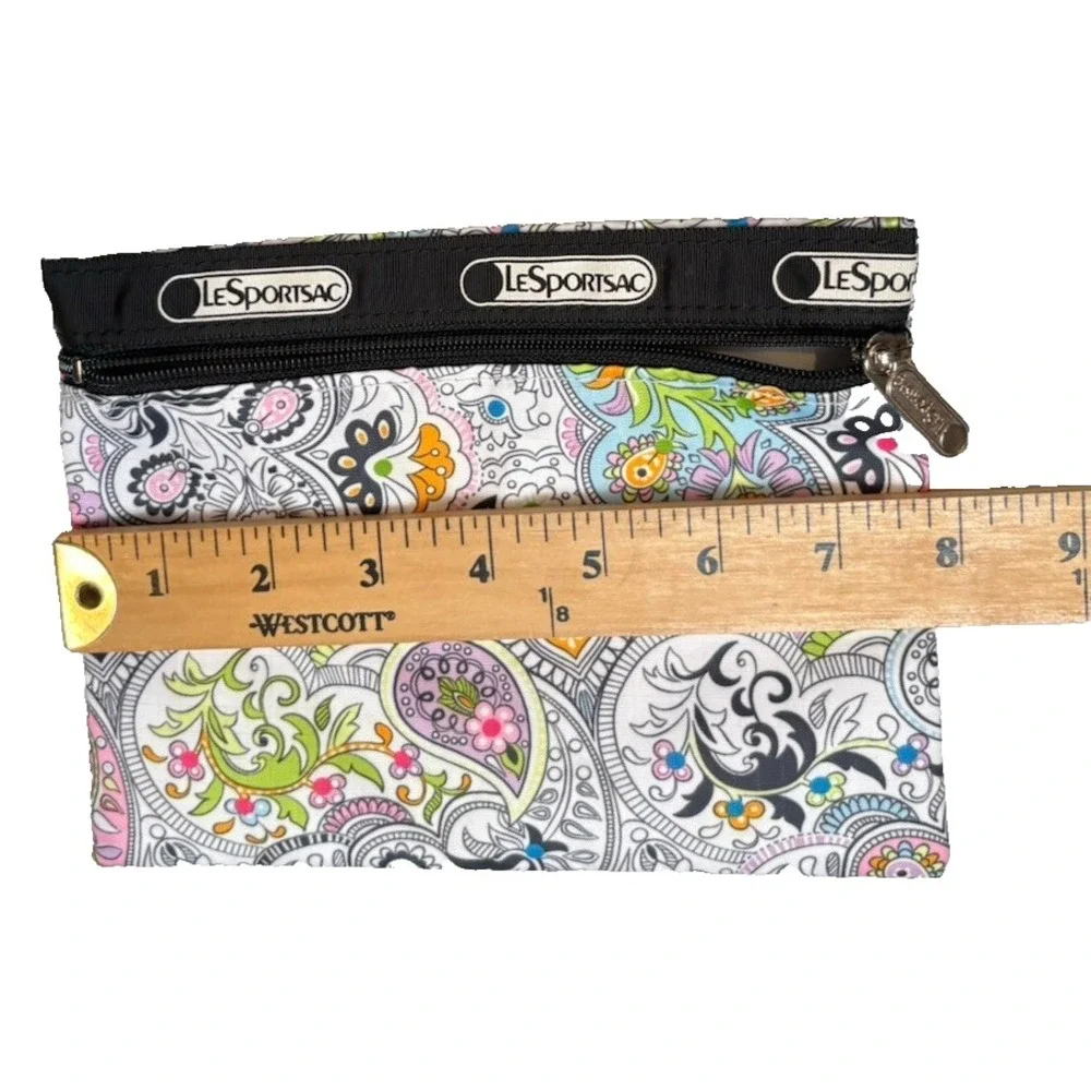 LeSportsac Doodle Floral Bag Cosmetic Makeup Small‎ Pouch Travel